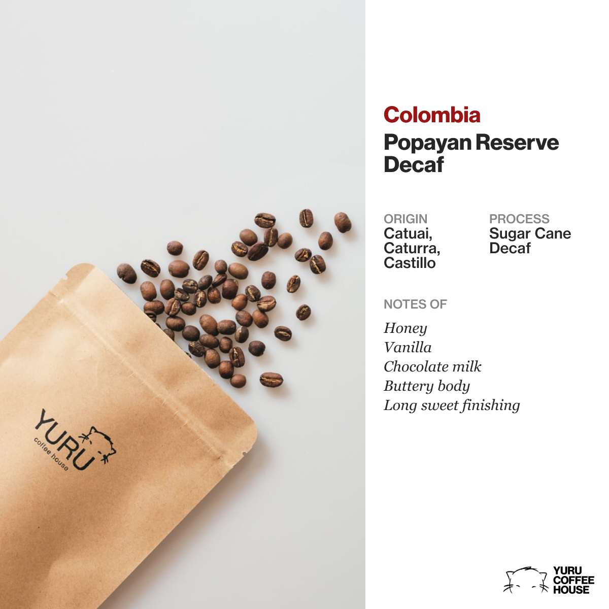 Colombia, Popayan Reserve Decaf